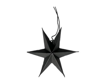 Šesticípá hvězda Xmas Black - 12 cm