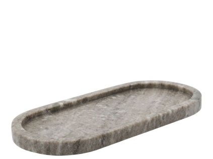Mramorový podnos Beige - Oval Large