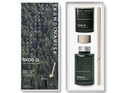 Dárková sada SKOG svíčka & difuzér - 2 ks