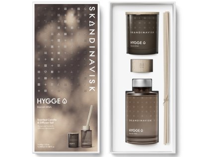 Dárková sada HYGGE svíčka & difuzér - 2 ks