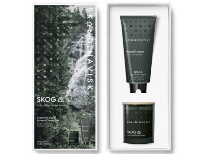 Dárková sada SKOG svíčka & krém na ruce - 2 ks