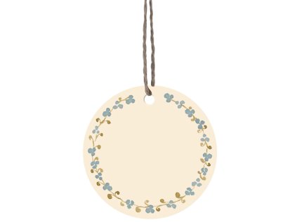 Dárkové visačky Ring of Flowers Cream - 15 ks