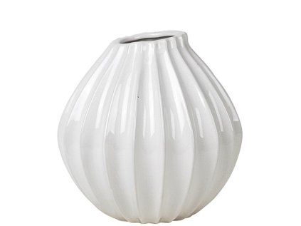 Keramická váza Wide Ivory - 25 cm