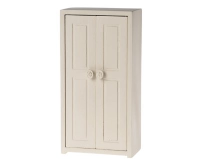 Dřevěná šatní skříň Maileg - Cream