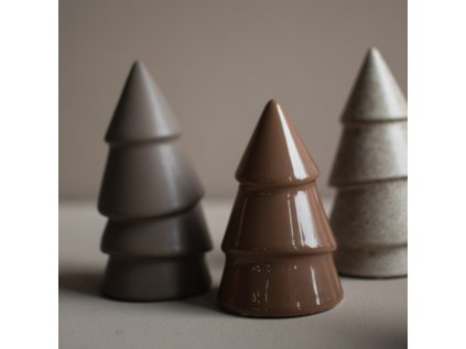 Keramický stromek Narrow Small - Shiny Nougat
