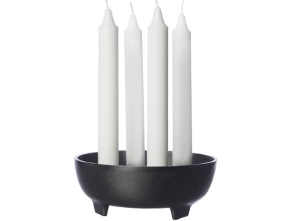 Kovový svícen Advent - Black