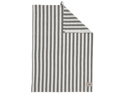 Bavlněná utěrka Wide Stripes - Green
