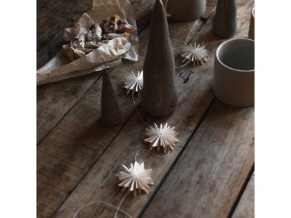 Papírová girlanda Flake - White
