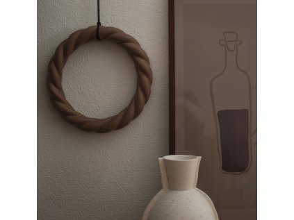 Závěsná dekorace Věnec Twine - Nougat