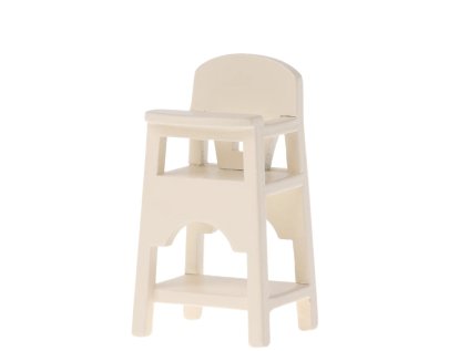 Jídelní židlička Maileg - Off White