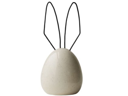 Keramické vajíčko s ouškama Hare - Vanilla