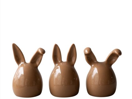 Sada velikonočních zajíčků Triplets - Shiny Nougat