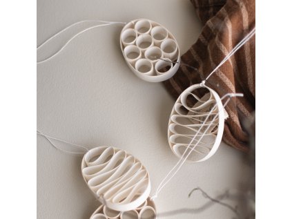 Papírová ozdoba Paper Egg - Wave