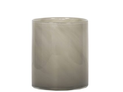 Skleněný svícen Lyric Medium - Warm Grey