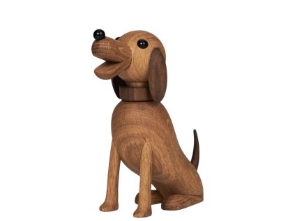 Dřevěný pejsek Bella - Oak & Walnut