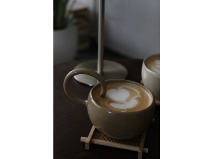 Keramický hrnek Handle with Care - Dark Beige