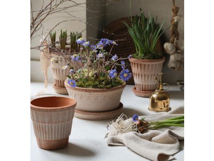 Terakotový květináč Copenhagen Rosa - 21 cm