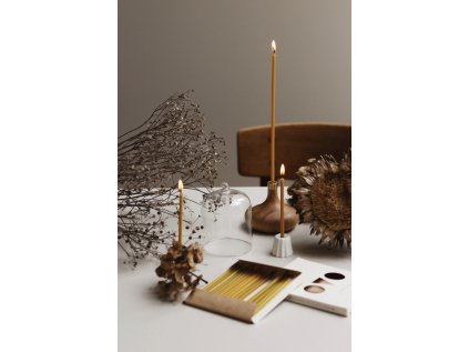 Sada svíček z včelího vosku Slim Candles - 10 ks