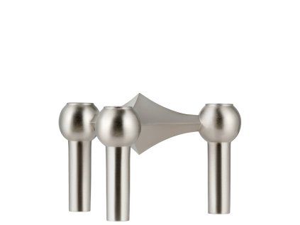 Svícen STOFF Nagel Brushed Chrome