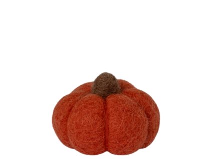 Plstěná dekorace Dýně Haga - Orange