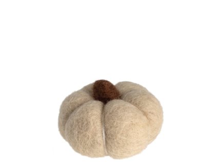 Plstěná dekorace Dýně Haga - Beige