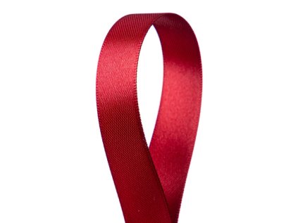 Hedvábná stuha Dark Red 1,5 cm - 50 m