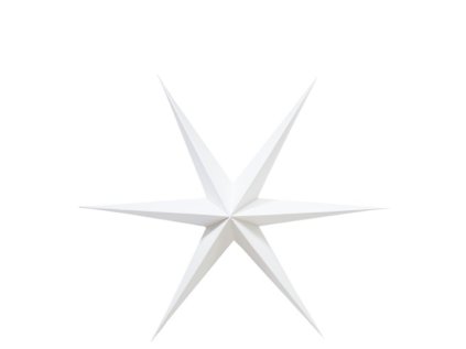 Šesticípá hvězda Xmas Warm White - 30 cm