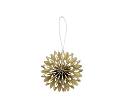 Papírová ozdoba Paper Rosette - Gold