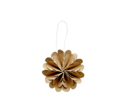 Papírová ozdoba Paper Flower - Caramel