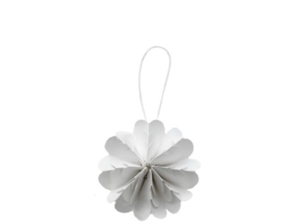 Papírová ozdoba Paper Flower - White