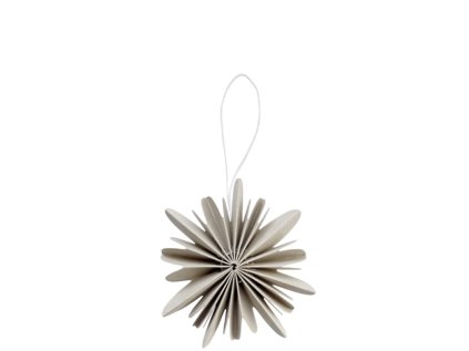 Papírová ozdoba Simple Snowflake - Warm Grey