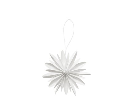 Papírová ozdoba Simple Snowflake - White