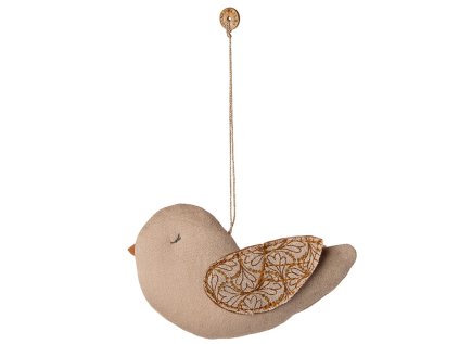 Bavlněná ozdoba Maileg Bird - Heart Sand