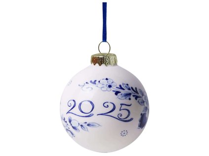 Porcelánová ozdoba Christmas Ball 2025 - 7 cm