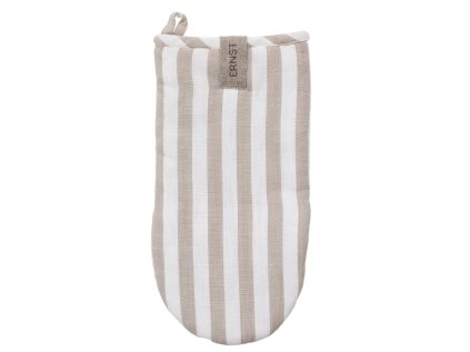 Rukavice na vaření Wide Stripes - Beige