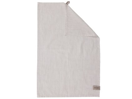 Bavlněná utěrka Thin Stripes - Beige