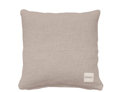 Bavlněný povlak na polštář Rustic Beige - 50 x 50 cm