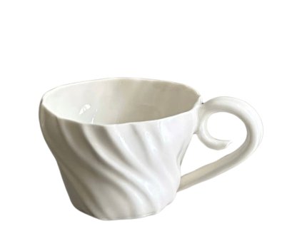 Porcelánový hrnek s ouškem Shell