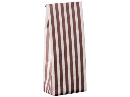 Papírový sáček Wide Brown Stripes - S