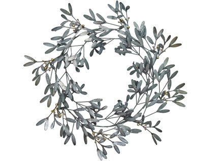 Dekorativní věnec Mistlia Mistletoe Antique Grey - 64 cm