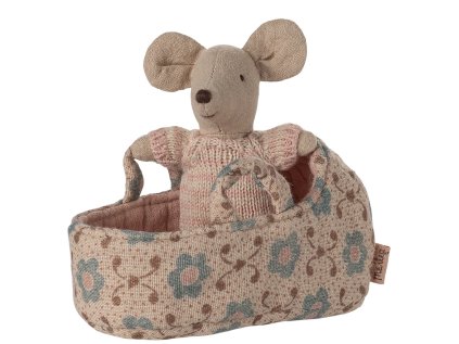 Myší miminko v přenosné postýlce - Rose