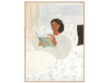 Autorský plakát Morning Read by Isabelle Vandeplassche - 50 x 70 cm