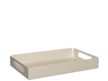 Kovový podnos ERNST Cream - 28,5 x 18 cm