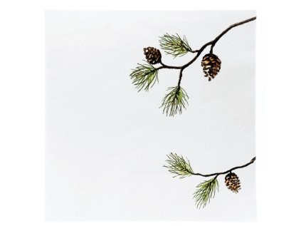 Papírové ubrousky Pine Twig - 20 ks