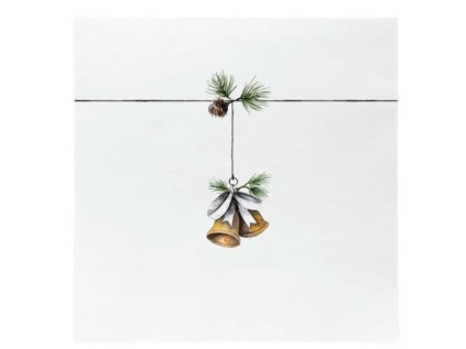 Papírové ubrousky Christmas Bell - 20 ks