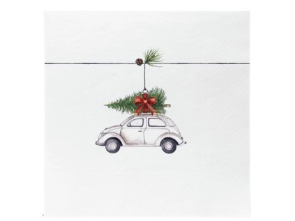 Papírové ubrousky Christmas Car - 20 ks