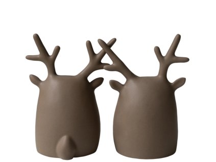 Set keramických dekorací Deer Twins - Dust