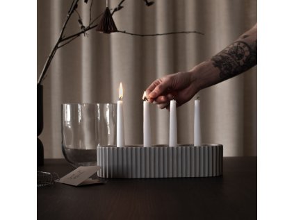 Adventní svícen Stripe - Sandy Mole