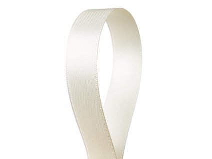 Hedvábná stuha Cream 1,5 cm - 50 m