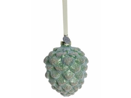 Skleněná ozdoba Norille Pinecone - Green